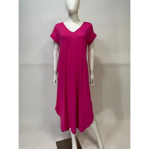knee length dresses for ladies entro Everyday Pocket Maxi Dress, sunset – Violet Skye Boutique